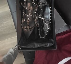 Valentino Garavani Black Designer Shoes